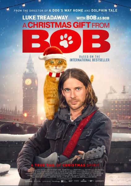 2020英國喜劇《鮑勃的聖誕禮物/街角再遇BOB/再見街貓BOB》盧克·崔德威.英語中文字幕